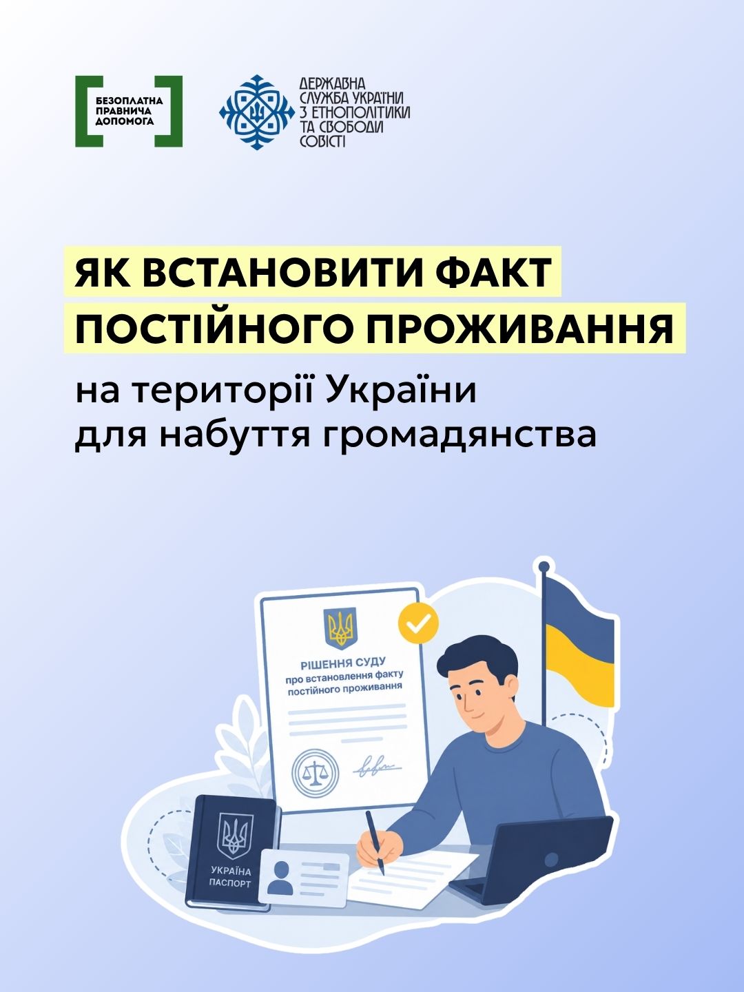 Як встановити факт постійного проживання на території України для набуття громадянства