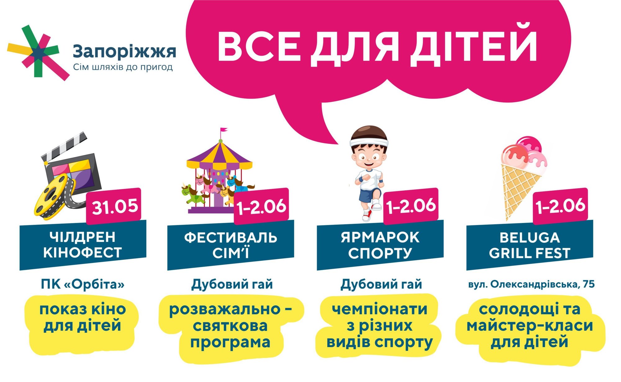 Територія дитинства. Ярмарок, фестивалі та кінопокази.