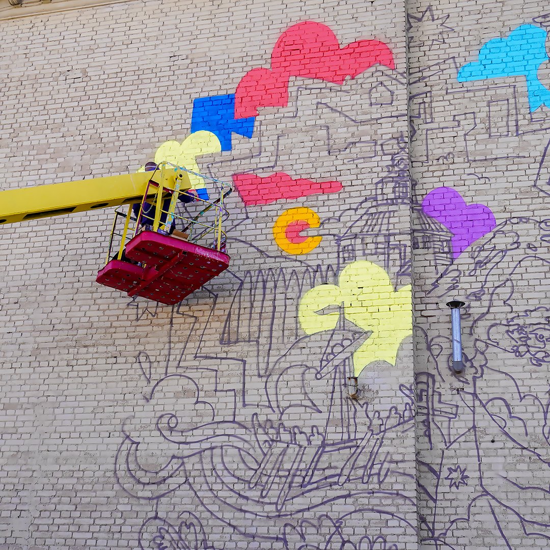 Мурал до 250-річчя Запоріжжя