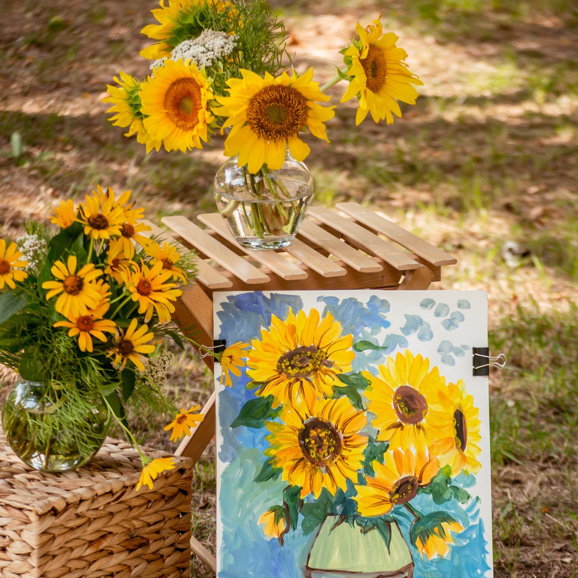 Пленер «Натюрморт з соняшниками» від Євгенії Шагоян