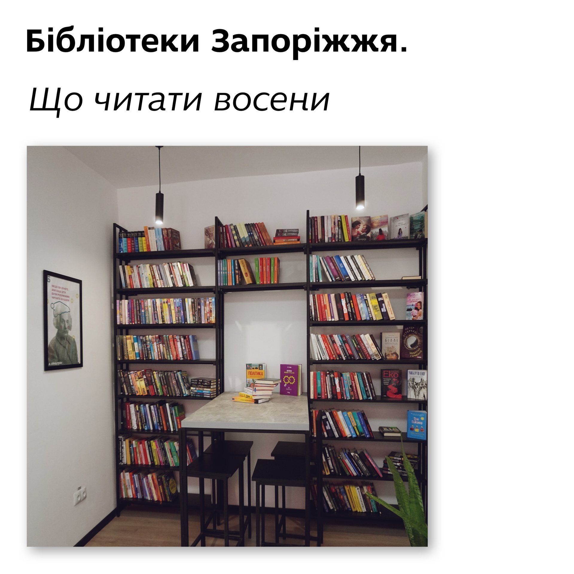 Бібліотеки Запоріжжя. Що читати восени
