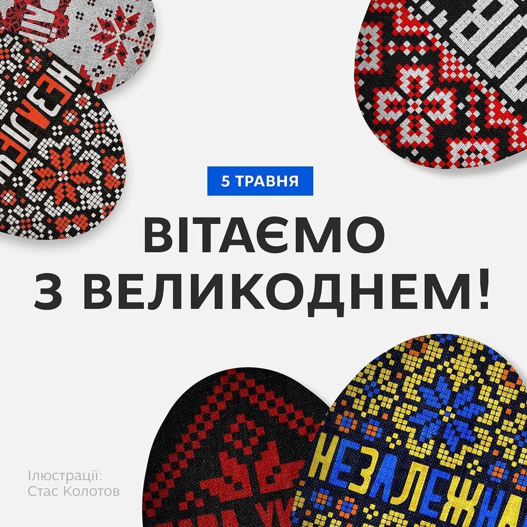 Вітаємо з Великоднем!