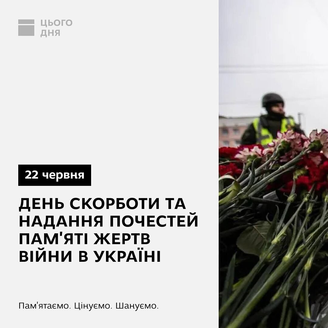 День скорботи та надання почестей пам'яті жертв війни в Україні
