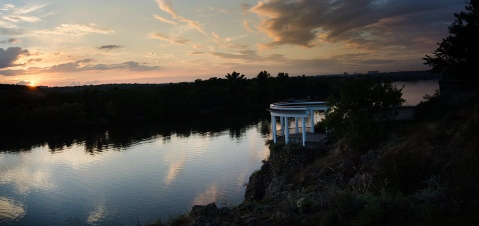 Фото: Панорамний знімок запорізького острову