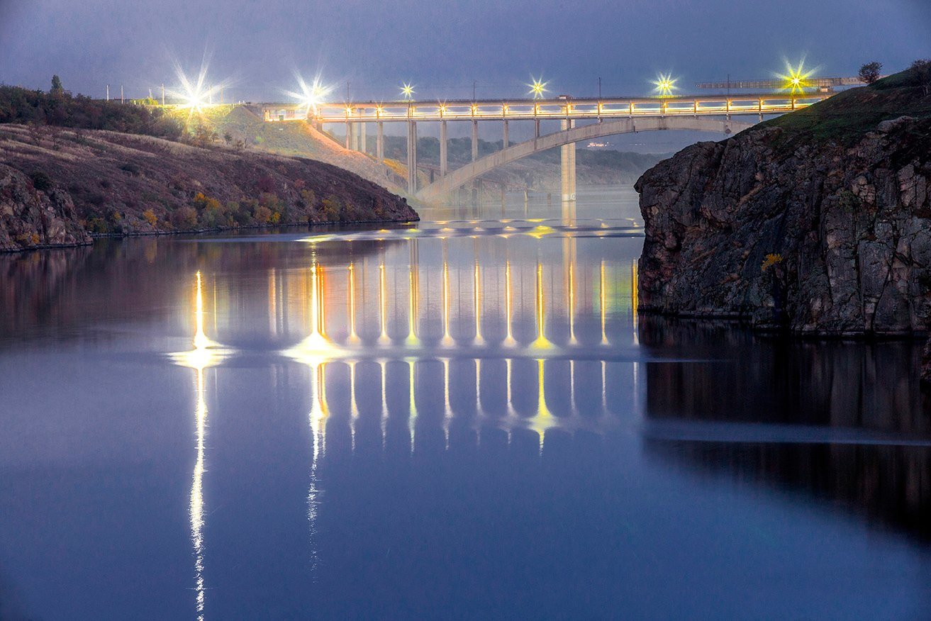 Фото: Запоріжжя у сяйві ночі